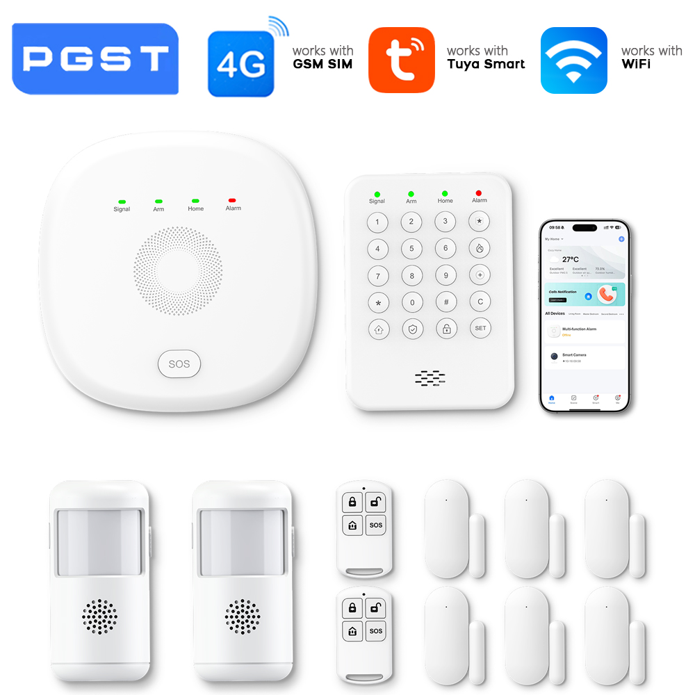 Smart Home Demo Kit - PGST Drahtloses WLAN-Alarmsystem Smart Home Sicherheitsset