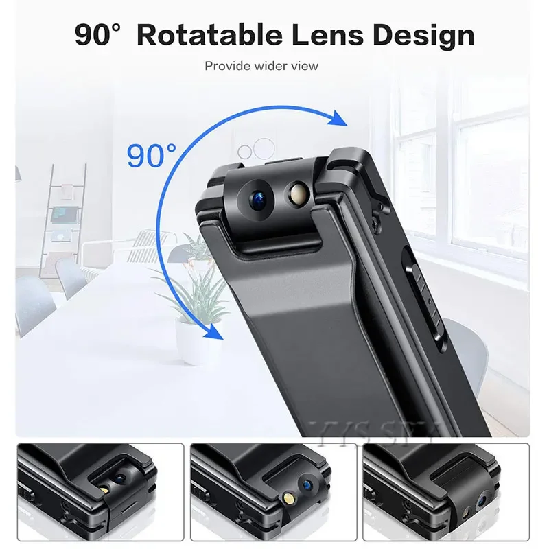 Smart Home Kamera - Tragbare 1080P Mini-Kamera 6 Stunden Video