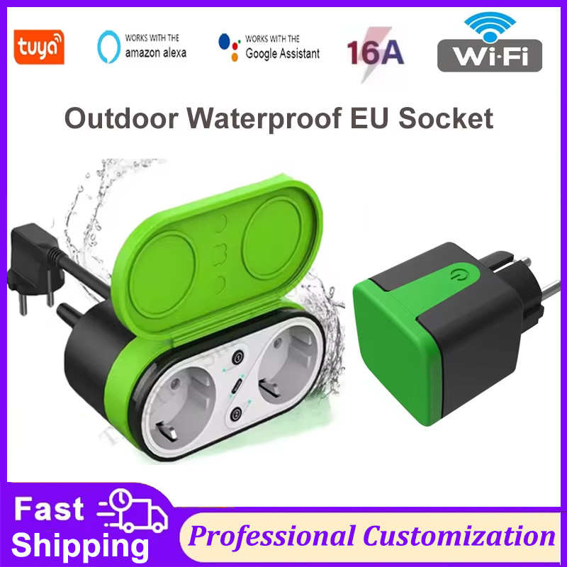 Tuya Wifi Socket - Tuya EU 16A WLAN Smart Outdoor-Steckdose