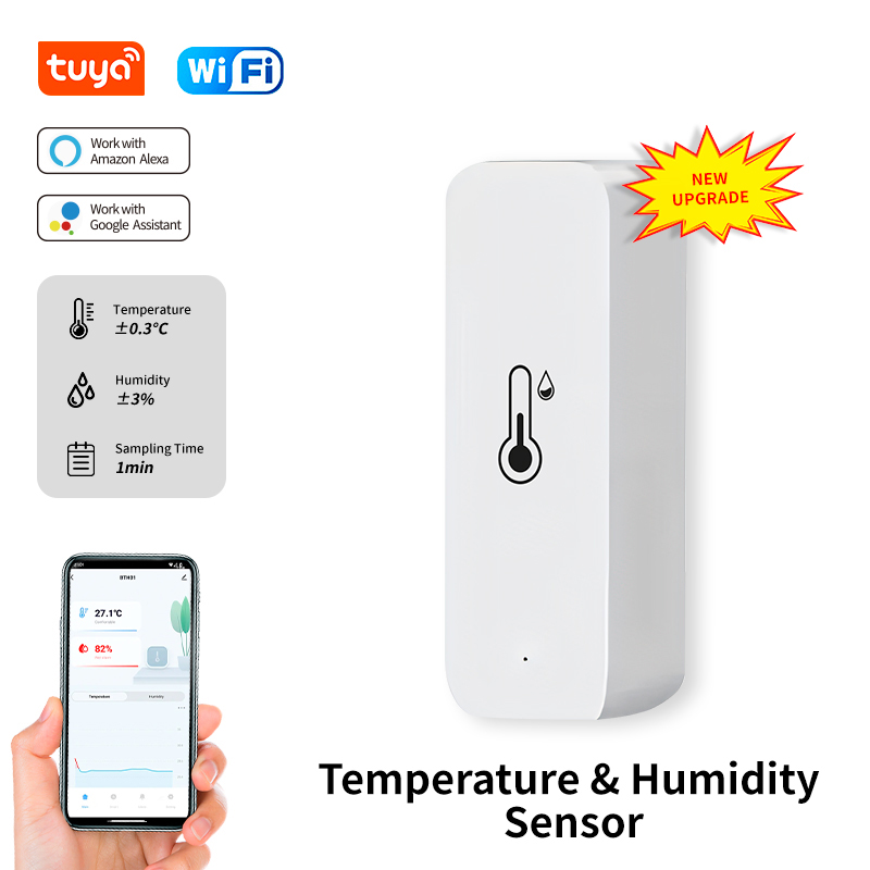 Smart Home Furniture - Tuya WiFi Temperatur und Feuchtigkeit Sensor