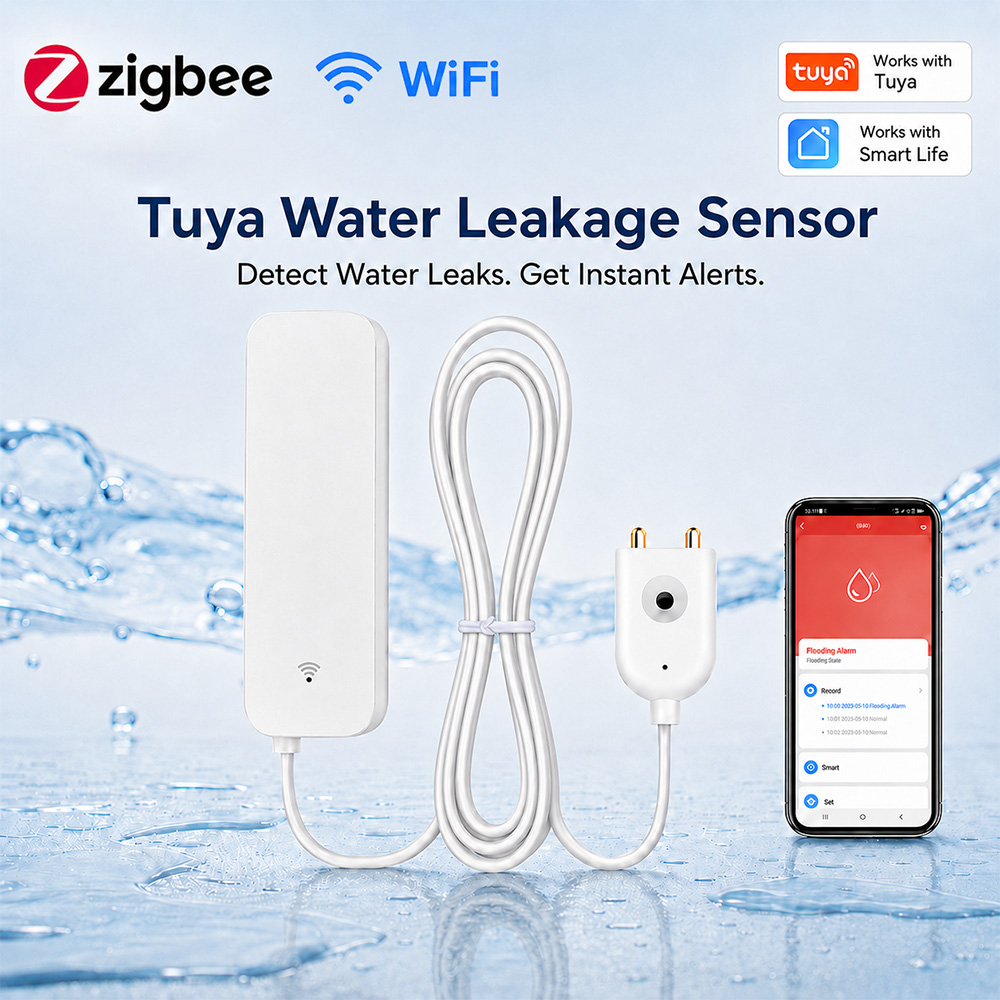 Smart Home Sistem - ZigBee WLAN Wasserleck-Sensor Überflutungs- und Leckagealarm