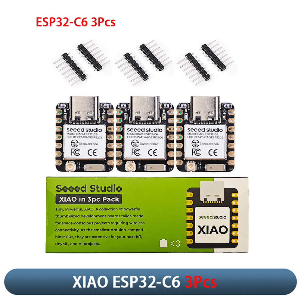 Smart Home Esp32 - XIAO ESP32-C6 3-teiliges Entwicklungsboard-Modul 2,4GHz WiFi6