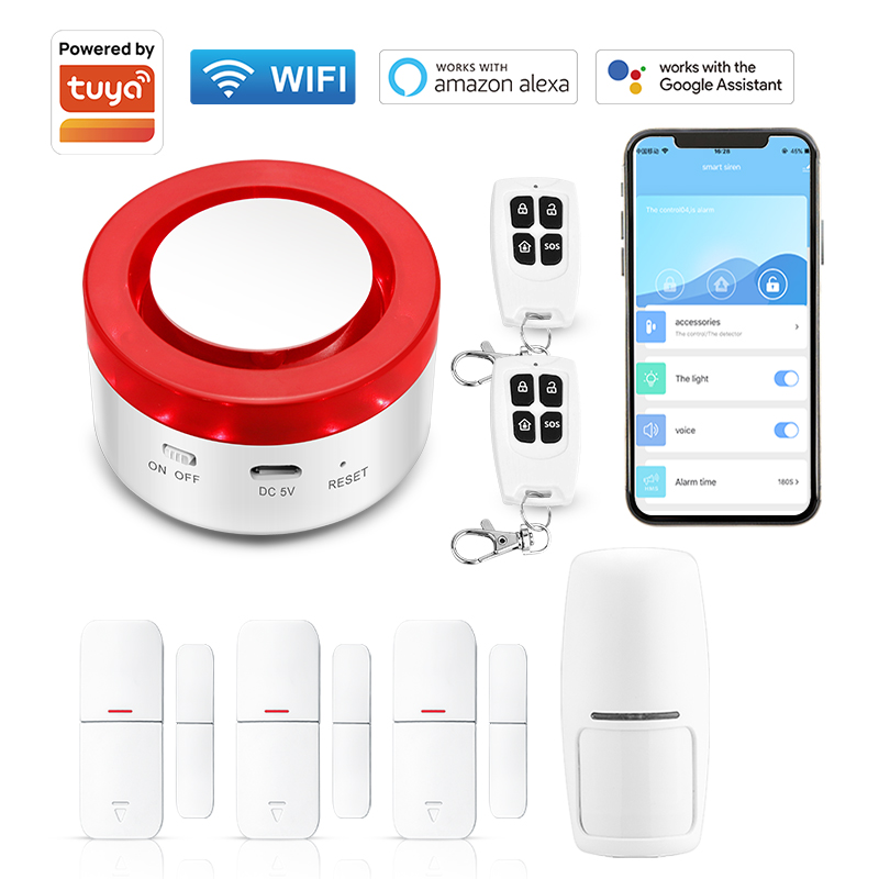 Smart Home Demo Kit - Tuya Smart WIFI Drahtlose Sicherheit Alarm