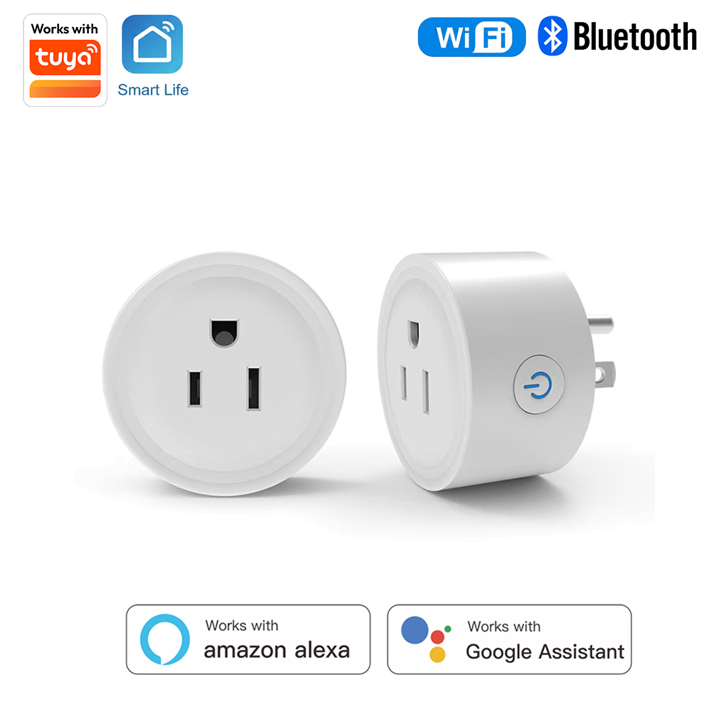 Smart Home Sistem - Tuya US-Spezifikation 10A Intelligenter Runder Stecker