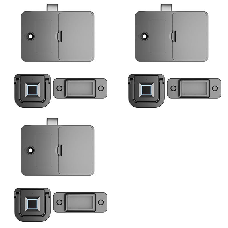 Smart Home Furniture - AA84 3X Intelligentes Schubladen-Fingerabdruckschloss Fingerabdruckschloss für