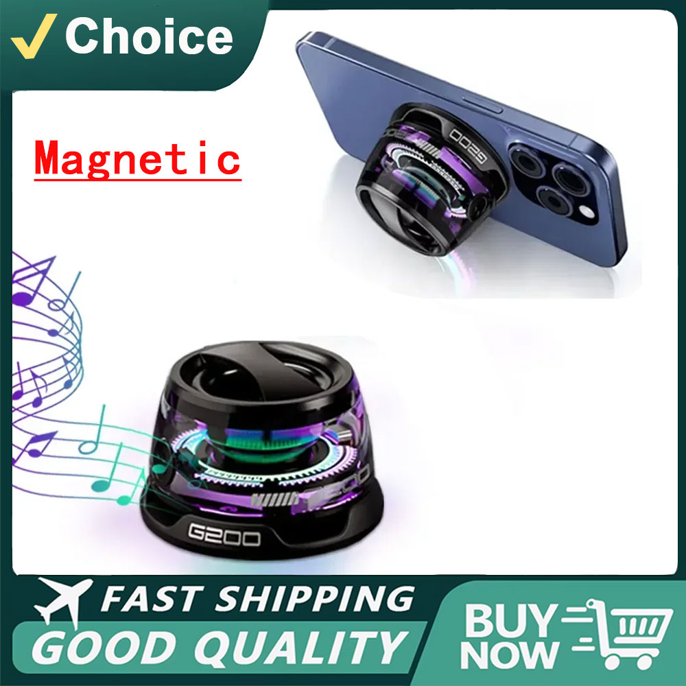 Smart Home Speaker - Tragbarer Bluetooth-Lautsprecher G200 RGB-Beleuchtung Magnetlautsprecher BT5.3