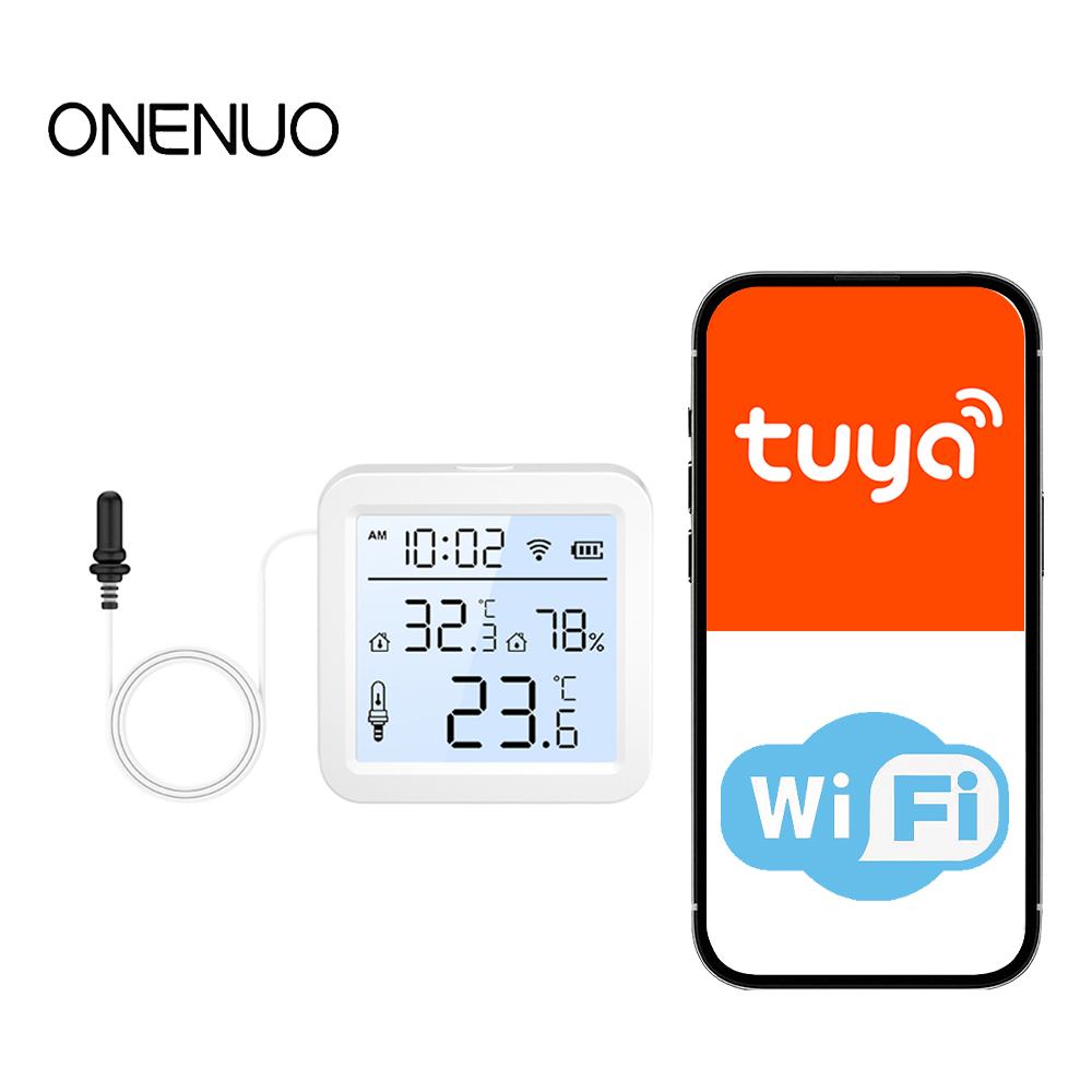 Smart Home Furniture - WLAN-Feuchtigkeits- und Temperatursensor mit externer Sonde