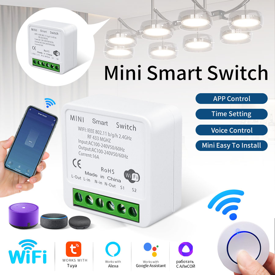 Tuya Wifi Socket - RF433Mhz 16A/20A Tuya WiFi Smart Switch