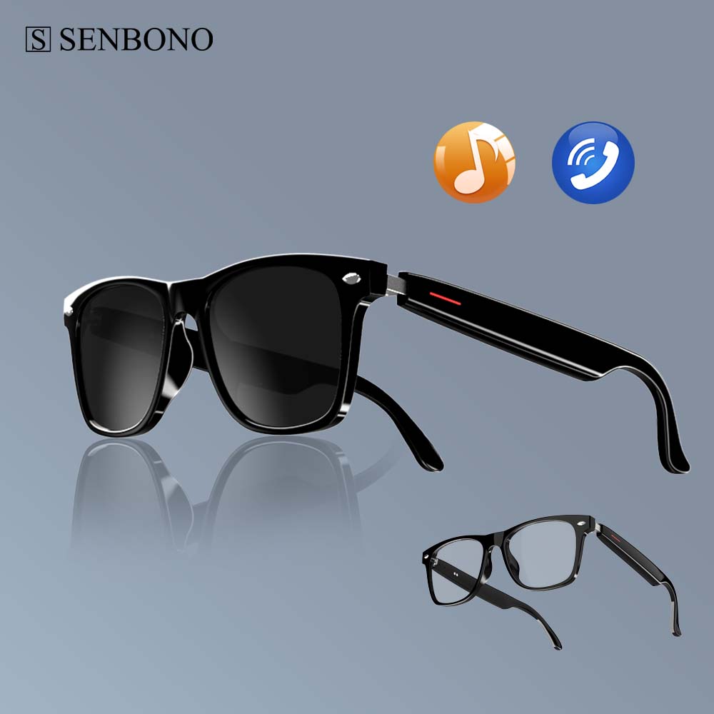 Smart Home Speaker - SENBONO E13 Intelligente Brille: Blaulichtfilterung, polarisierte