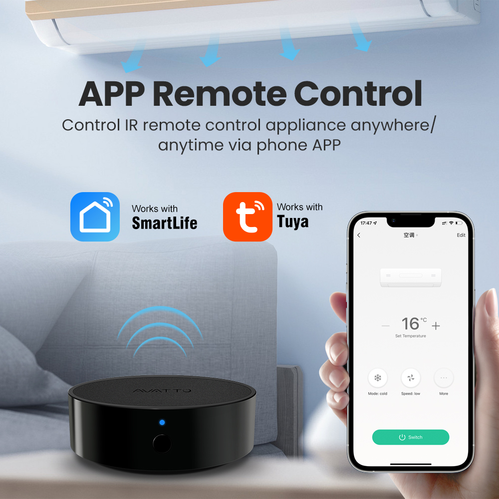 AVATTO Tuya WiFi IR Fernbedien – Smart Home Lg Bewertung und Preis