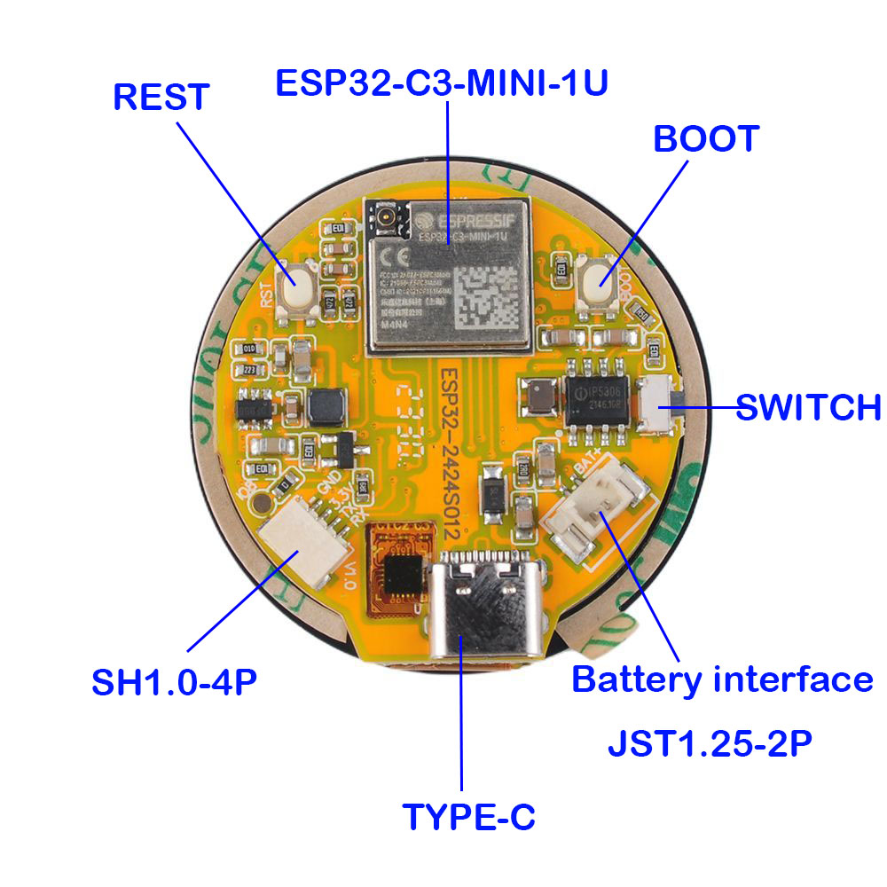 ESP32-Display 1,28 Zoll ESP32- – Smart Home Esp32 Bewertung und Preis