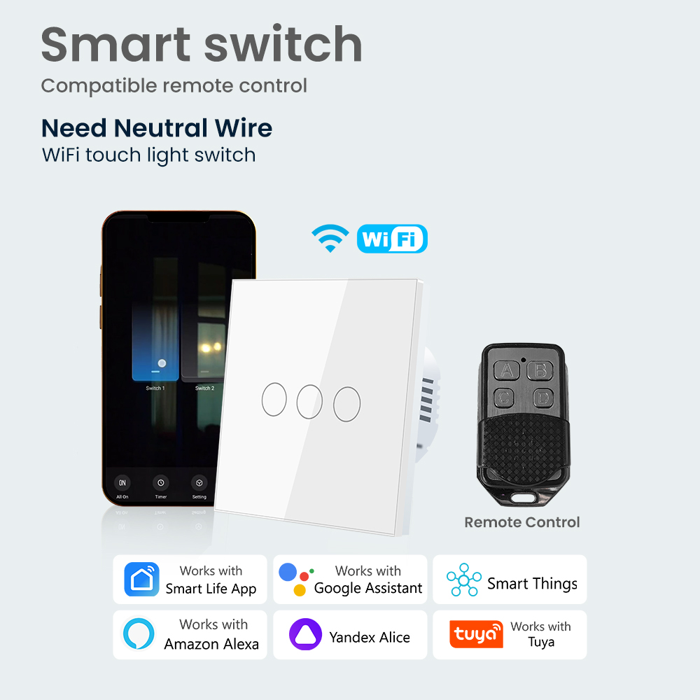 EU Smart Switch Alexa RF Schal – Smart Home Lg Bewertung und Preis