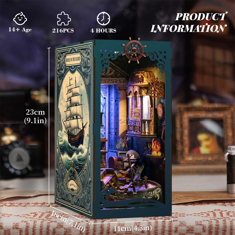3D Holz DIY Buchstützen-Puzzle – Smart Home Furniture Bewertung und Preis