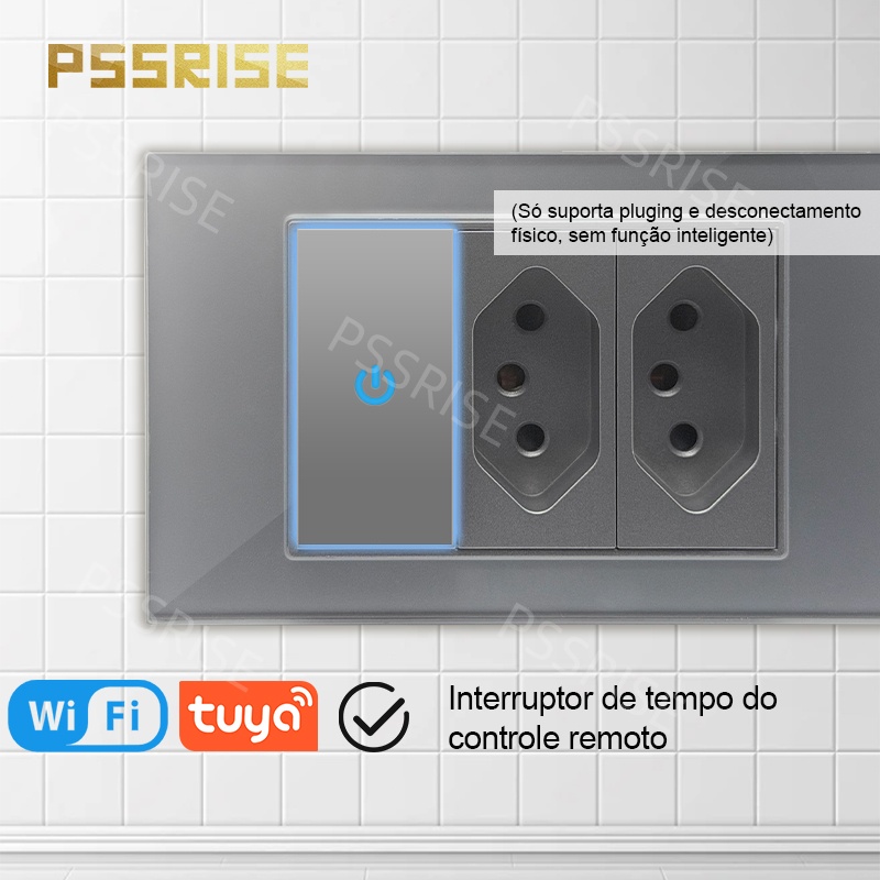 PSSRISE Grauer Glas-Vollschalt – Tuya Wifi Socket Bewertung und Preis