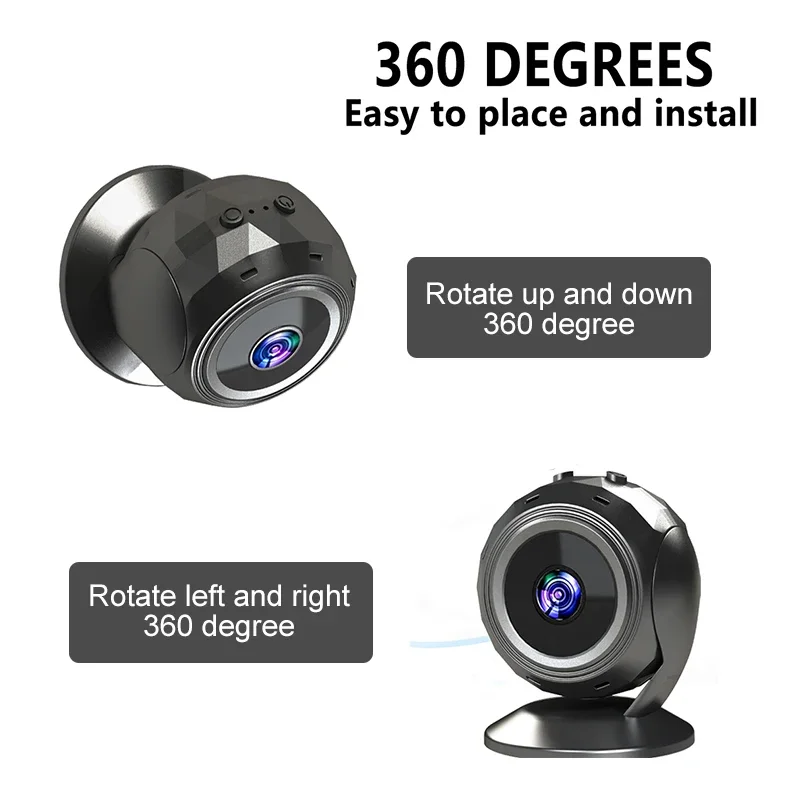 Mini WLAN-Kamera 360° °   Gedr – Smart Home Kamera Bewertung und Preis