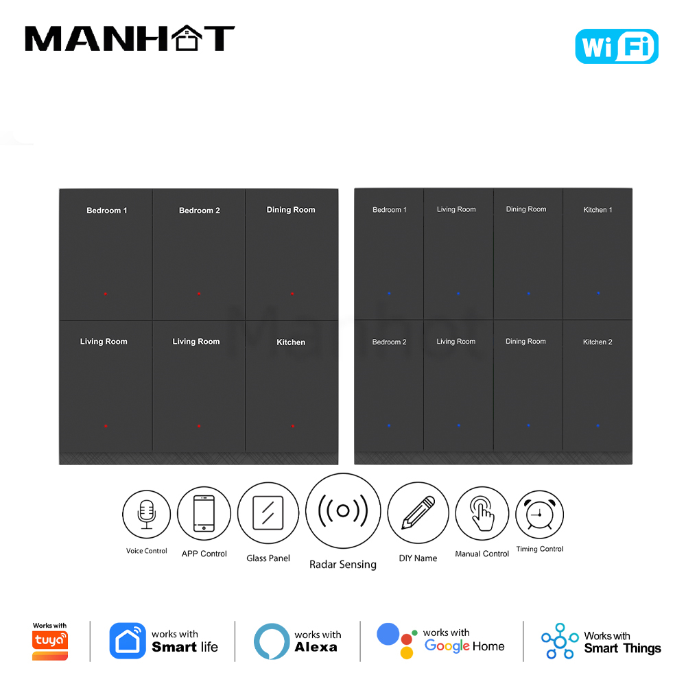 MANHOT WLAN Smart DIY Namenssc – Tuya Wifi Socket Bewertung und Preis