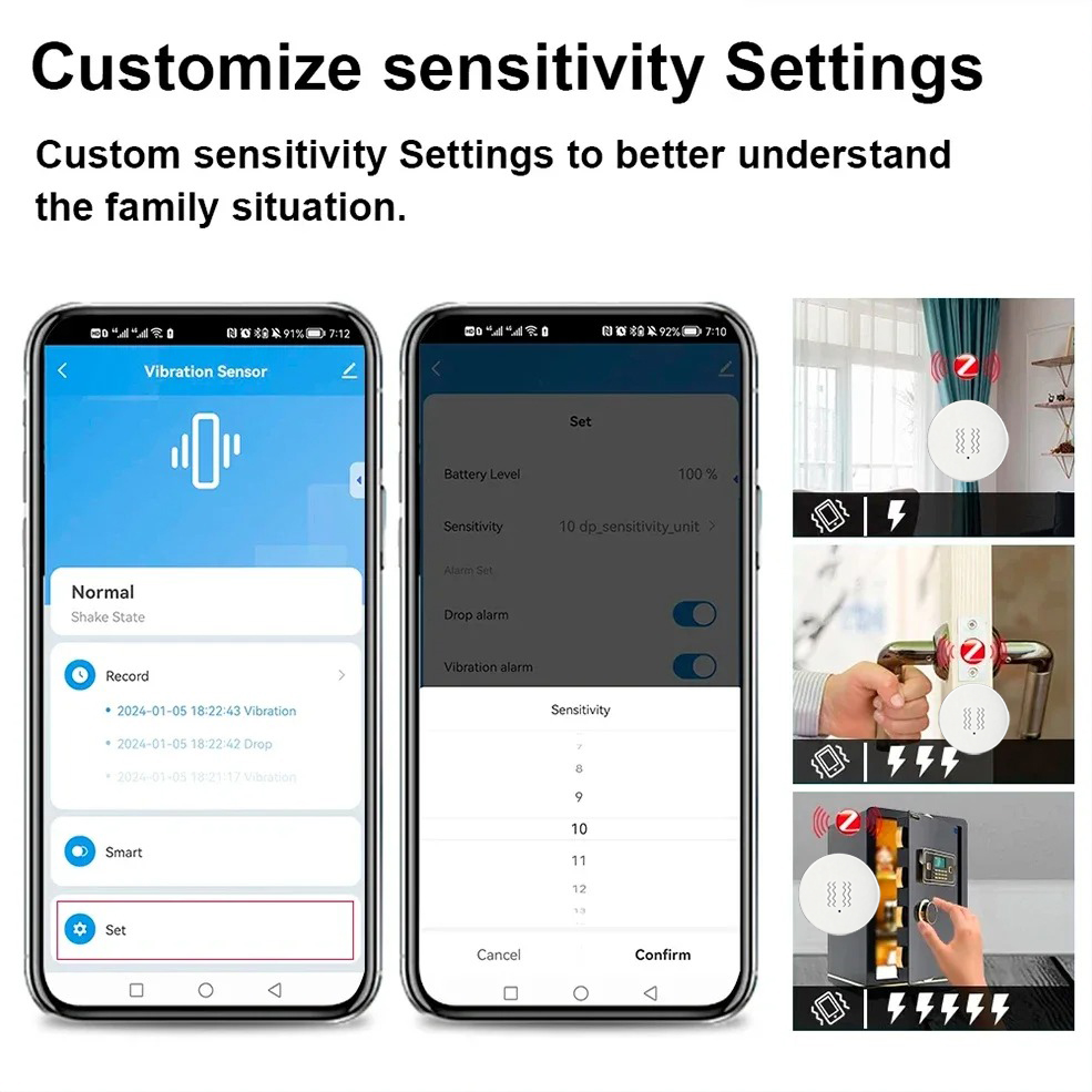 Tuya ZigBee Smart Vibrations-  – Smart Home Security System Bewertung und Preis