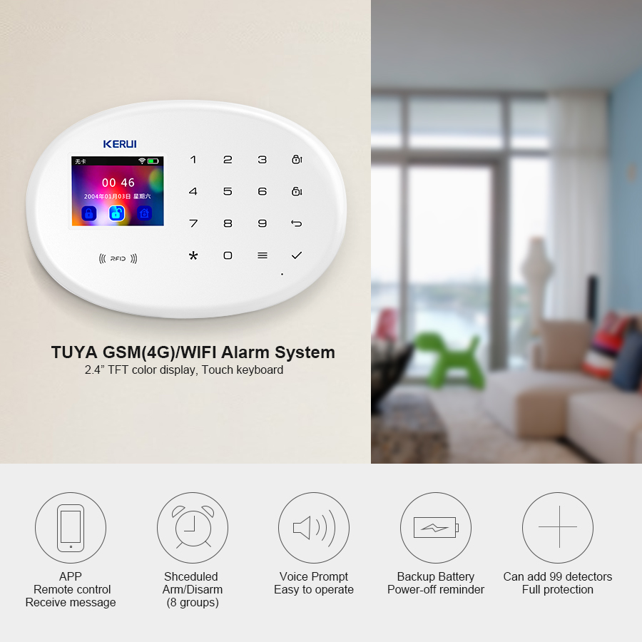 KERUI W202 WIFI GSM Alarm Syst – Smart Home Demo Kit Bewertung und Preis