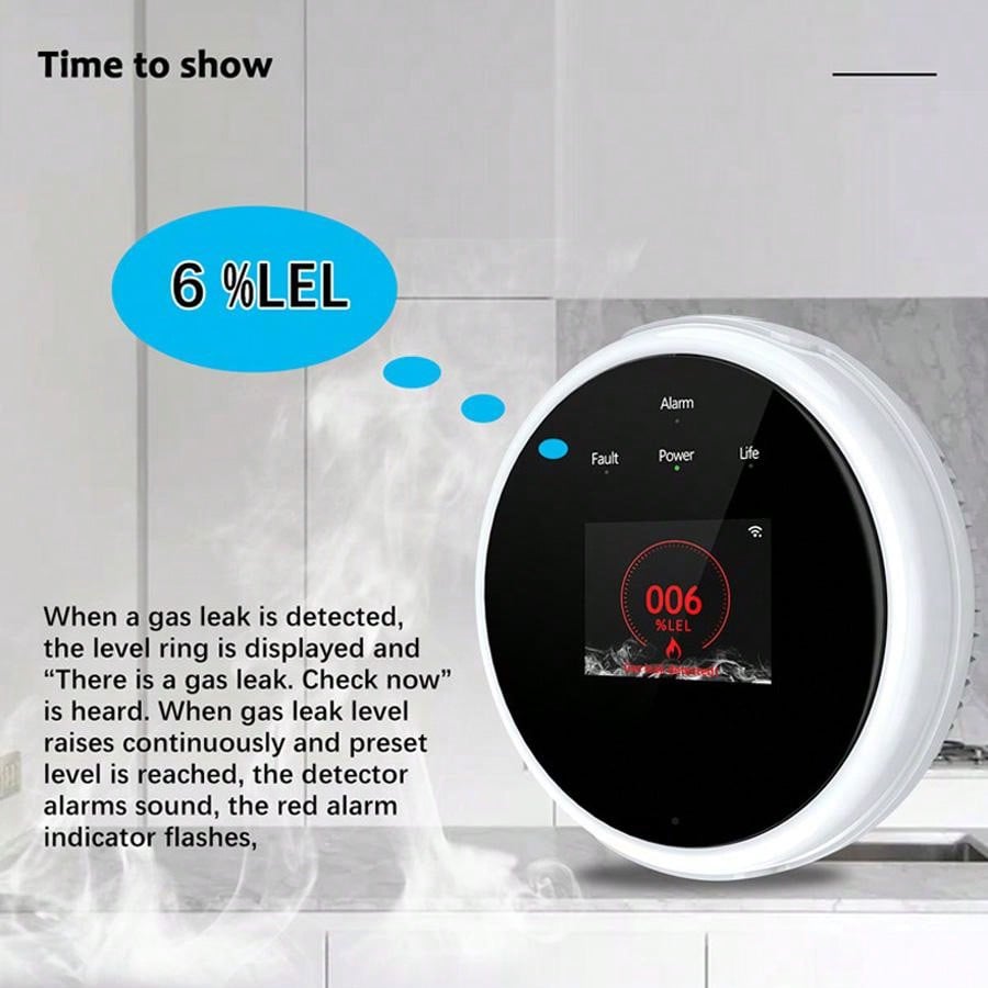 2,4G WiFi Gasalarm-Sensor, Det – Smart Home Security System Bewertung und Preis