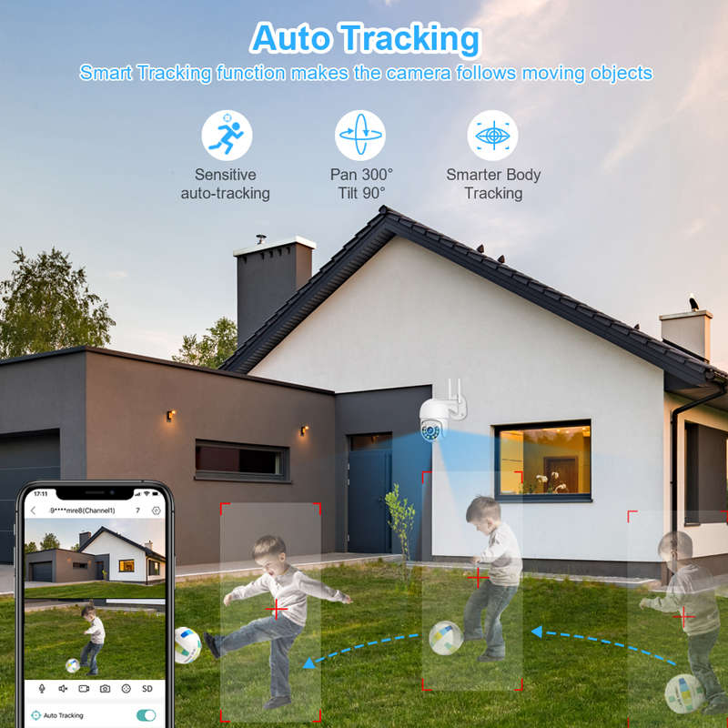 Smar 3MP Kabelloses CCTV-Siche – Smart Home Security System Bewertung und Preis